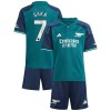 Maillot de Supporter Arsenal Saka 7 Troisième 2023-24 Pour Enfant